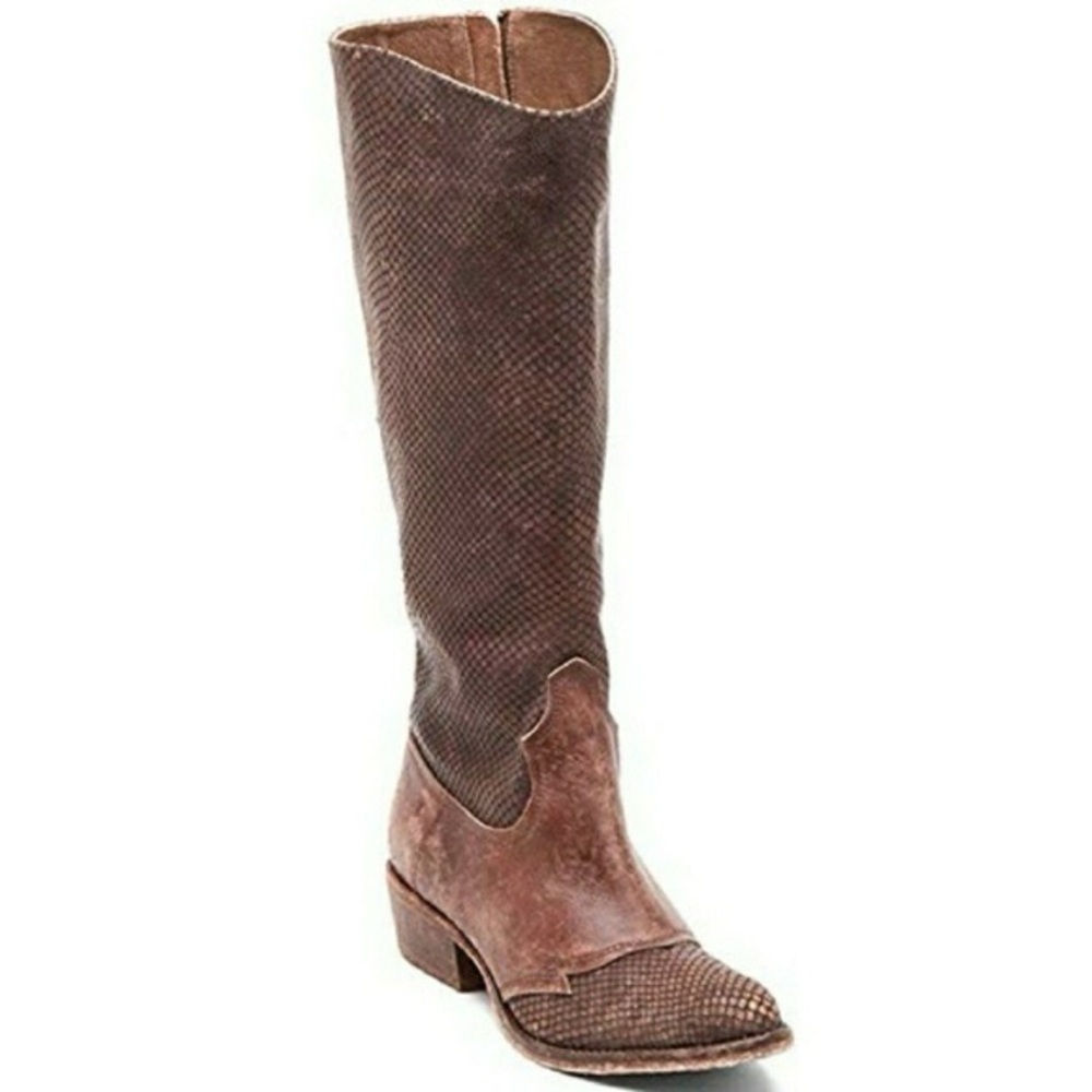 Free People x Matisse Trouble tall leather western boots